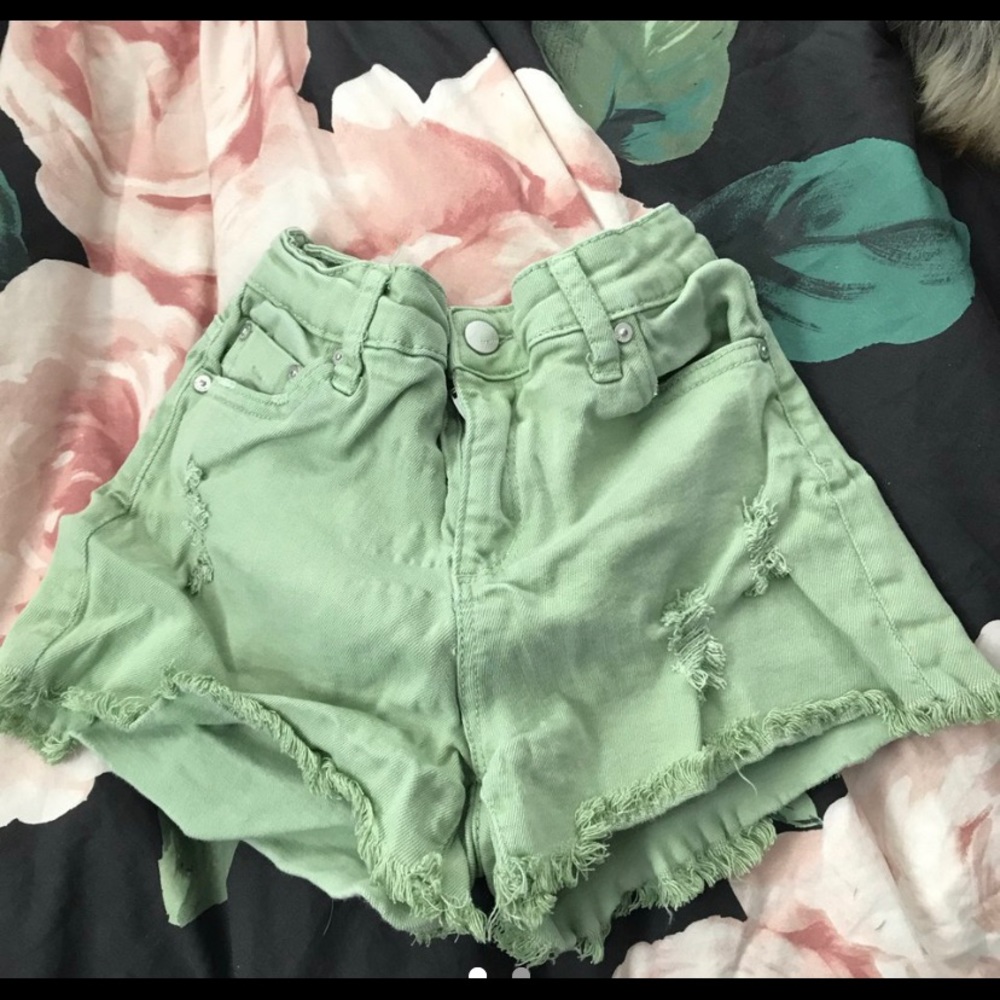 Green shorts